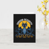 Dragon Security Halloween Funny Mama Vater Eltern Karte (Gelbe Blume)