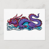 Dragon Serpent Fantasy-Fiktion Zeichne Chinesisch Postkarte (Vorderseite)