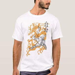 Dragon Shaolin Artistics Graphic Print on Demand T-Shirt