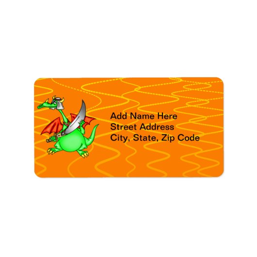 Dragon Sheik Adressaufkleber (Vorne)