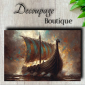 Dragon Ship Voyage Decoupage Seidenpapier