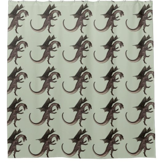 Dragon Shower Vorhang (Vorderseite)