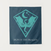 Dragon Sigil Symbol Shield Wandteppich (Vorderseite)