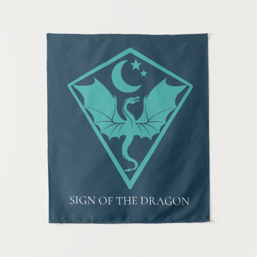 Dragon Sigil Symbol Shield Wandteppich (Vorderseite)