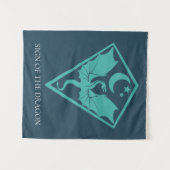 Dragon Sigil Symbol Shield Wandteppich (Vorderseite (Horizontal))