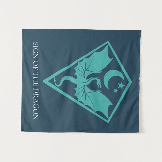 Dragon Sigil Symbol Shield Wandteppich (Vorderseite (Horizontal))