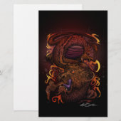 Dragon (Signature-Design) Briefpapier (Vorne/Hinten)