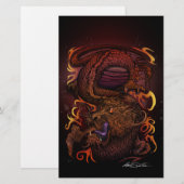 Dragon (Signature-Design) Briefpapier (Vorne/Hinten)