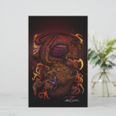 Dragon (Signature-Design) Briefpapier (Stehend Vorderseite)