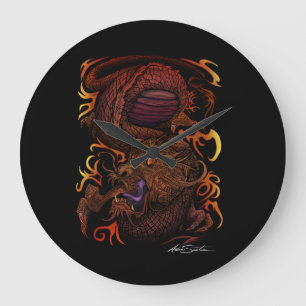 Dragon (Signature Design) Große Wanduhr
