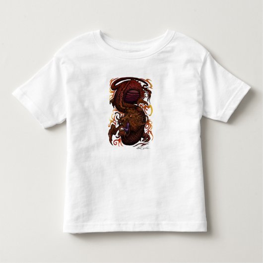Dragon (Signature-Design) Kleinkind T-shirt (Vorderseite)