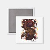 Dragon (Signature-Design) Magnet (Vorderseite/Rückseite)