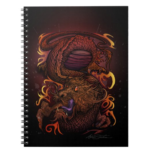 Dragon (Signature-Design) Notizblock (Vorderseite)