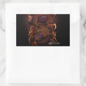 Dragon (Signature-Design) Rechteckiger Aufkleber (Tasche)