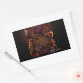 Dragon (Signature-Design) Rechteckiger Aufkleber (Umschlag)