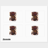 Dragon (Signature-Design) Rechteckiger Aufkleber (Blatt)