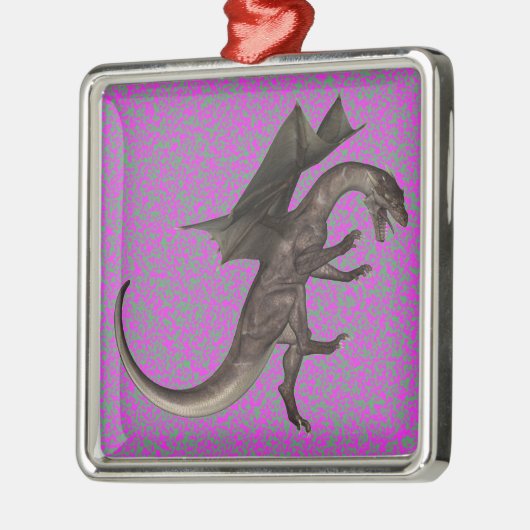 Dragon Silbernes Ornament (Links)