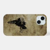 Dragon Silhouette Spirit Animal Totem Emblem iPhone 15 Hülle (Rückseite (Horizontal))