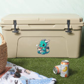 Dragon Sipping Tee Aufkleber (Kühler)