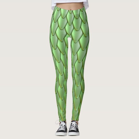 Dragon-Skalenmuster Leggings (Vorderseite)