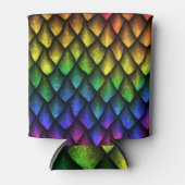 Dragon skaliert nahtlose 3D-Textur. Dosenkühler (Vorderseite)