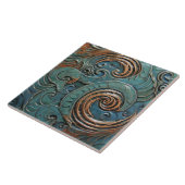 Dragon skaliert Viktorianische Bio Muster Fliese (Seite)