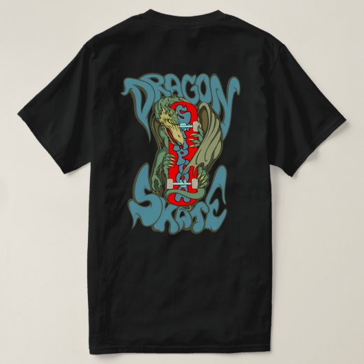 Dragon Skate T-Shirt (Design Rückseite)