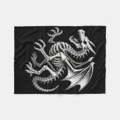 Dragon Skeleton Halloween Fantasy Boys Girls Kinde Fleecedecke (Vorderseite (Horizontal))
