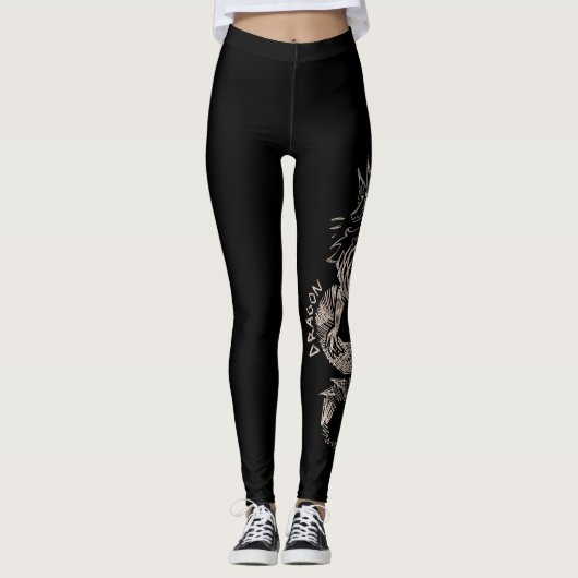 Dragon sketch  leggings (Vorderseite)