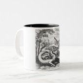 Dragon Slayer Alchemy Symbolismus Zweifarbige Tasse (Vorderseite Links)