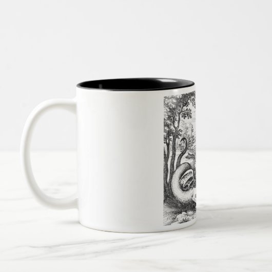 Dragon Slayer Alchemy Symbolismus Zweifarbige Tasse (Links)