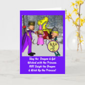 Dragon Slayer Birthday Karte (Gelbe Blume)