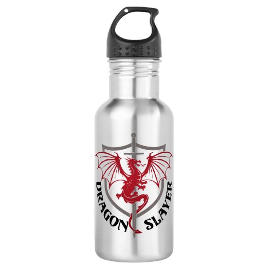Dragon Slayer Edelstahlflasche (Vorderseite)