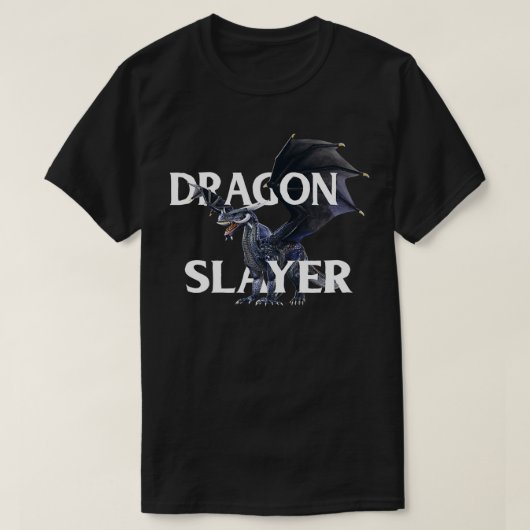 Dragon Slayer Fantasy RPG T-Shirt (Design vorne)