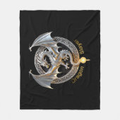 Dragon Slayer Fleecedecke (Vorderseite)