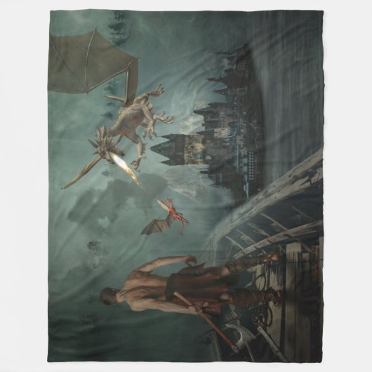 DRAGON SLAYER FLEECEDECKE (Vorderseite)