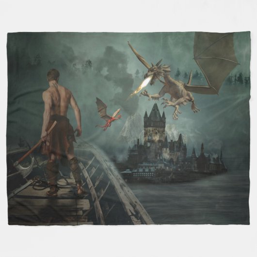 DRAGON SLAYER FLEECEDECKE (Vorderseite (Horizontal))