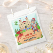 Dragon Slayer Knight Boy Birthday Party Geschenktütchen (Ausgeschnitten)