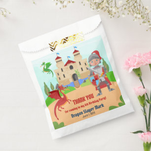 Dragon Slayer Knight Boy Birthday Party Geschenktütchen