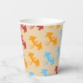 Dragon Slayer Knight Boy Birthday Party Pappbecher (Rückseite)