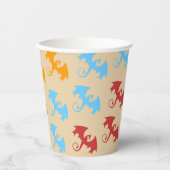 Dragon Slayer Knight Boy Birthday Party Pappbecher (Vorderseite)