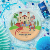 Dragon Slayer Knight Boy Birthday Party Pappteller (Party)
