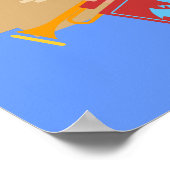 Dragon Slayer Knight Boy Birthday Party Poster (Ecke)