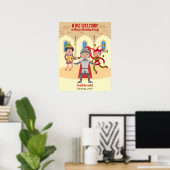 Dragon Slayer Knight Boy Birthday Party Poster (Heimbüro)