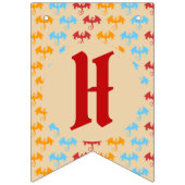 Dragon Slayer Knight Boy Birthday Party Wimpelkette (Zweite Fahne)