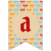 Dragon Slayer Knight Boy Birthday Party Wimpelkette (Dritte Fahne)