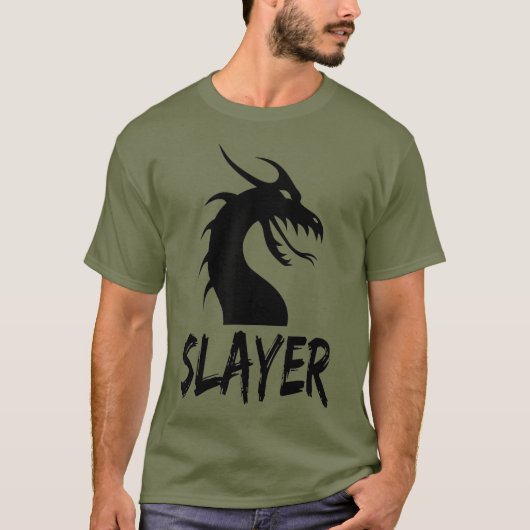 Dragon Slayer RPG Role Playing Game Gamer Gaming T-Shirt (Vorderseite)