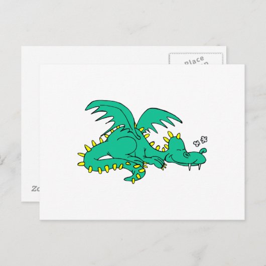 Dragon Sleeping Postkarte (Vorne/Hinten)