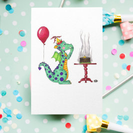 Dragon Smoke Geburtstagskarte Karte