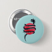 Dragon Snake Goth Button (Vorne & Hinten)